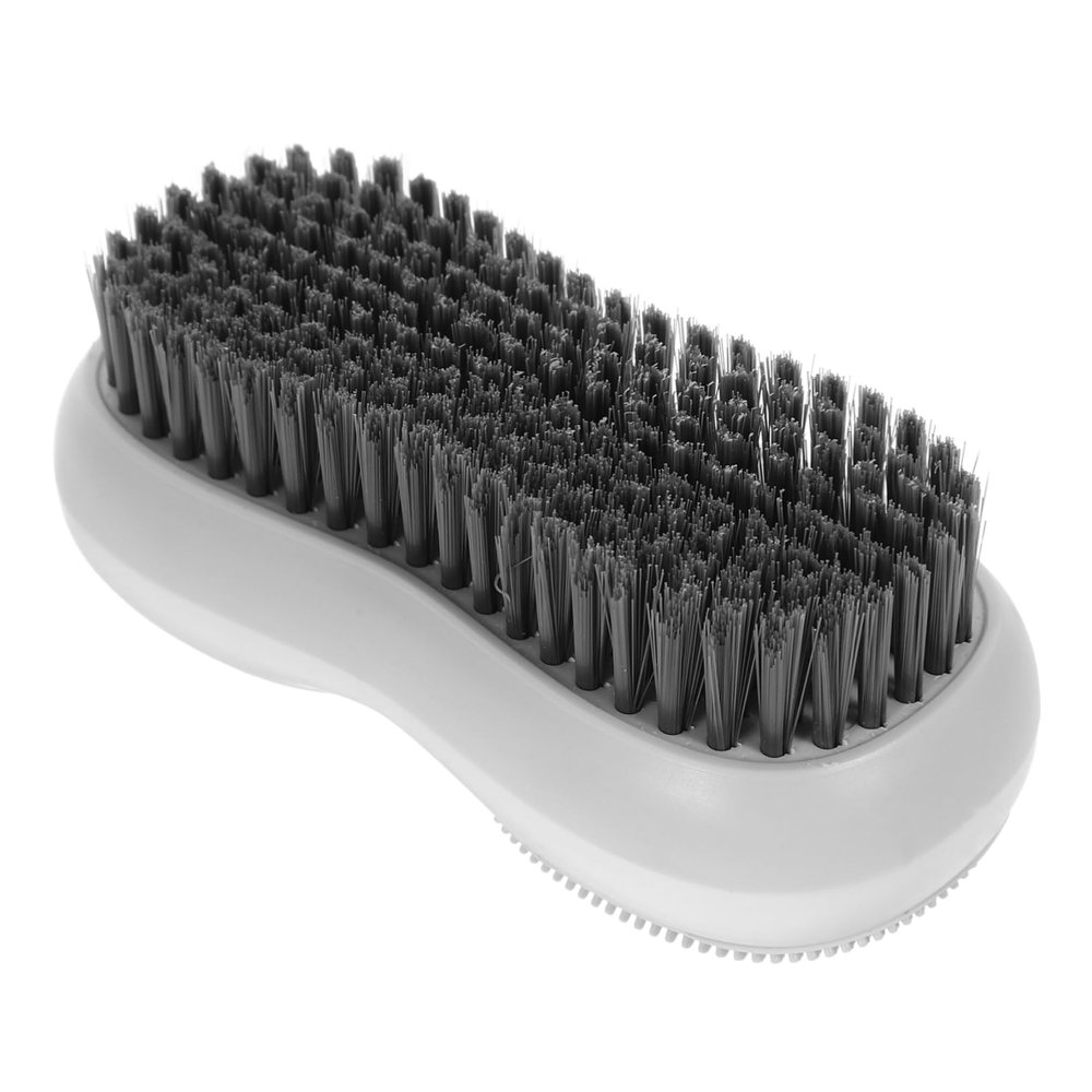 Laundry Cleaning Brush Double-sided Soft Bristles White
