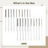 20 Pcs Pipe Cleaning Brushes, Stainless Steel & Bronze Wire Tube Cleaners, Multi-Sized 0.24-0.59 for Sink Drains view 3