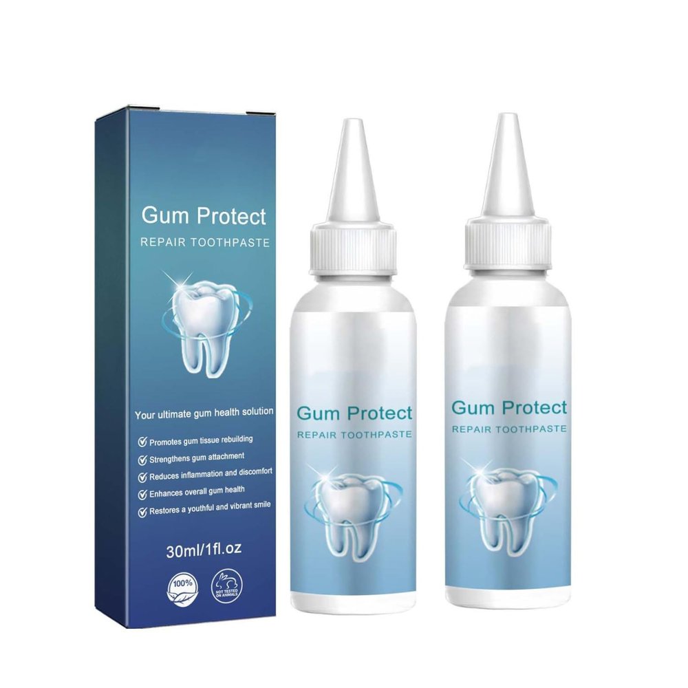 Gum Repair Gel, Teeth Shield Therapy Gel, Teeth Repair Natural Toothpaste Treatment, Deep Cleaning Gums and Improves Overall Gum Health, Protect Gums & Oral Care (2)