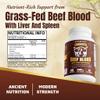 Vitamatic Grass Fed Beef Blood with Liver and Spleen - 180 Capsules - Freeze Dried & Non-GMO - Pasture Raised Glandular Supplement - Made in USA view 4