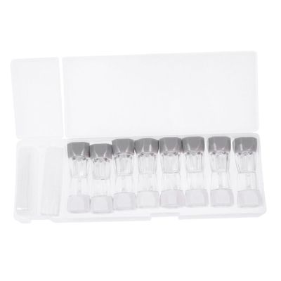 BIUDECO 8pc Contacts Lens Case Useful Travel Lens Box for Storage for Daily Use