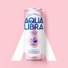 AQUA Libra Sparkling Water, Sugar Free Fruit Water, No Sugar, No Calories, Strawberry & Watermelon, 330 ml, Pack of 24 Cans view 3
