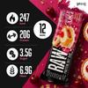 Warrior RAW Protein Bars 12 x 75g 20g High Protein Bar, Low Sugar High Fibre Oat Protein Flapjack Protein Snacks, Meal Replacement Bars (Cherry Bakewell) view 2