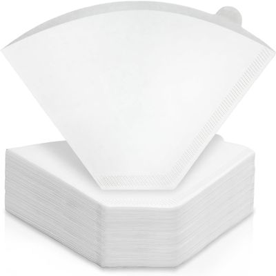 Coffee Filters - Compatible with 8-12 Cup Coffee Makers, or Pour Over, Perfect for Ground Coffee of Any Roast - Smooth and Easy Pull for a Delicious Cup Every Time (400ct Cone Coffee Filters)