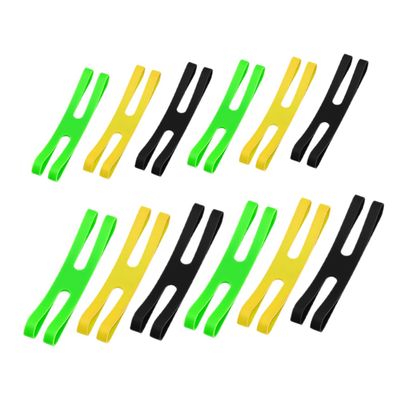 SUPVOX 12pcs Silicone Elastic Bands Reusable Cutlery Storage Straps for Lunch Box Accessories Strong Elastic Silicone Ties for Home Organization and Outdoor Use