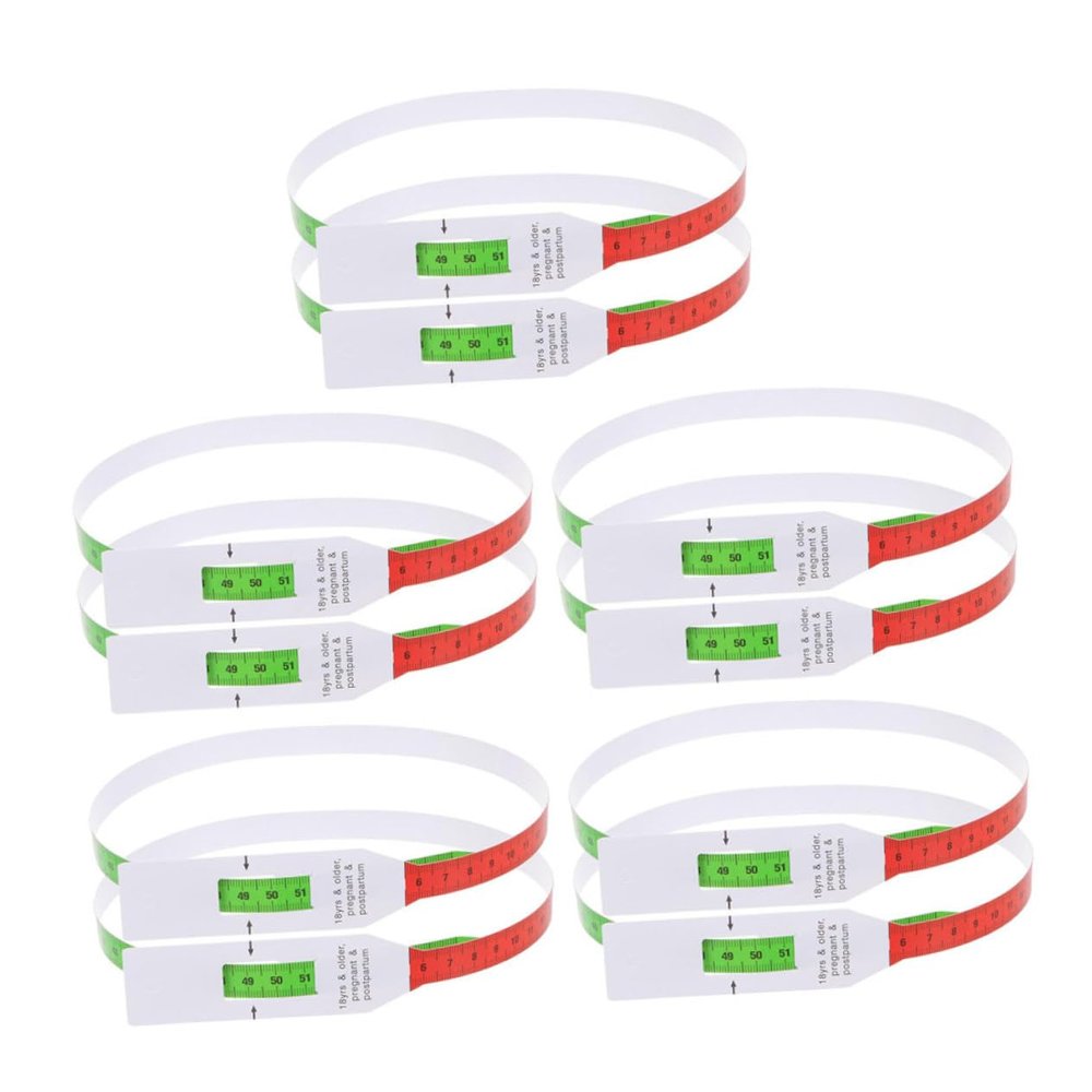 Anneome 10pcs Head Circumference Measure Tape Accurate Newborn Arm Circumference Measuring Tape for Head Measurement