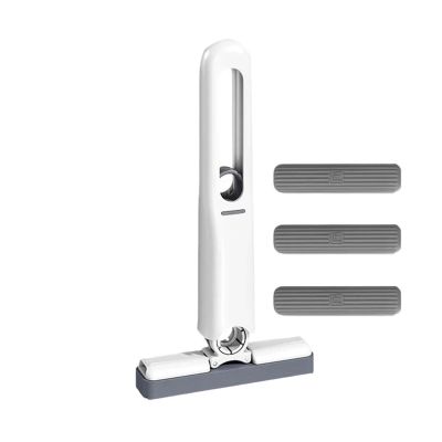 1pcs Powerful Squeeze Mini Mop Folding Home Cleaning(1 Mop-3 Sponge)
