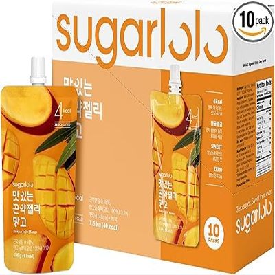 Intake Sugarlolo Fruit Drink 150 g x 10 Pieces | Low Calorie Fruit and Sugar Free | Ideal for Diabetics and Health Consciousness | (pack of 10, Mango)