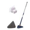 1pcs Rotatable Telescopic Triangle Mop 360 Spin Cleaning Squeeze Wet And Dry Use Water Absorption For Home Floor Ceiling(Blue-5pc-cloth) view 1
