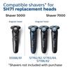 maxeylead SH71/70 Shaver Replacement Head Compatible with Phillips Norelco Series 7000 and angular-shaped 5000 (S5xxx) SH71/70 Blades for 7500 7530 S7370 S7371 view 2