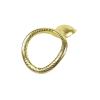 Men's Metal Curved Fitness Stretching Exercise Ring Accessory, 1 piece-ukhlF87 (Gold, 50mm) view 3