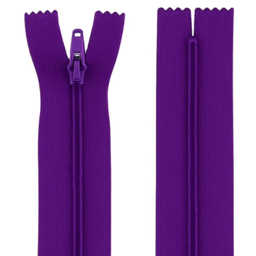 16" (40.6cm) Purple Zip - Closed-End - Dressmaking, Sewing & Craft