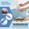 Laundry Dye Brush - Double Sided Washing Brushes, Shoe Brush Stains | Versatile Cleaning Tools for Clothing, Carpet, Furniture and Room view 2