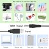 2 Pack Electric Toothbrush Charger Cord for Fairywill, Sonic,Initio,Dnsly,Bitvae,Kipozi,Gloridea,6FT Black DC 5V USB Cable for Hatch Baby Rest,Rest+,Rest Mini, FOREO Luna Series Facial Cleanser view 3