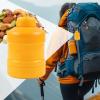 Dtaigou Powder Holder,with Carabiner Powder Case - Canister Shaker Portable Bin Storage Leak Proof Bottle for Bodybuilding Camping Workout Gym view 3