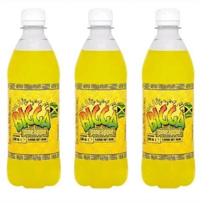 Biga Pineapple Flavoured Soft Drink, 600ml, Pack of 3