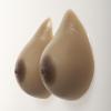 Silicone Chest Pads for Post-Surgery Recovery Realistic Fake Breasts for Transgender & Crossdresser Comfortable Silicone Prosthesis for Chest Enhancement-Warm Brown (M) view 2