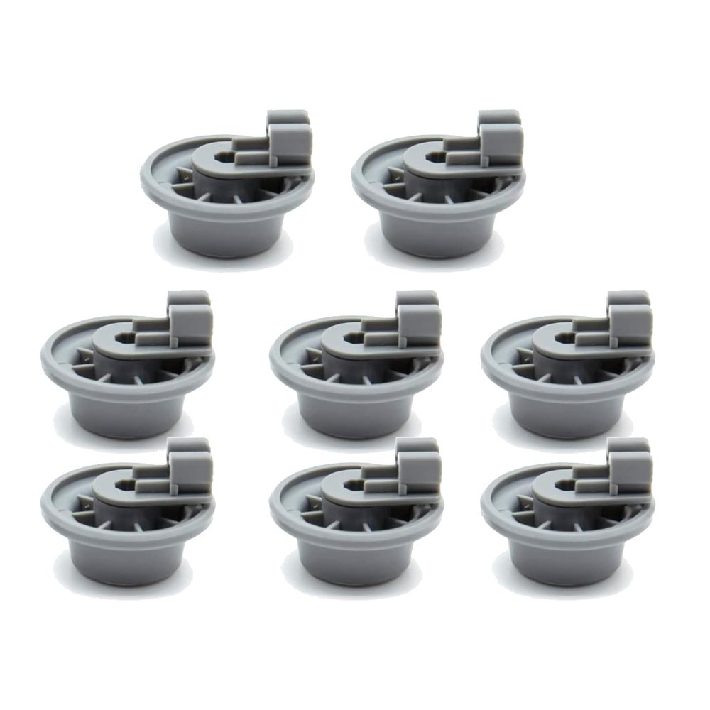Ldbuejiaja 8pcs Dishwasher Lower Basket Dishwasher Rollers Plastic Texture For Multiple Models For Smooth Operation Professional Maintenance Suitable