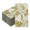 100pcs Coral Guest Paper Napkins,Disposable Decorative Hand Towels Sea Fan Design Dinner Papers for Wedding Birthday Baby Shower Coastal Summer Party Bathroom Table Decor(Gold) view 1