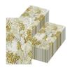 100pcs Coral Guest Paper Napkins,Disposable Decorative Hand Towels Sea Fan Design Dinner Papers for Wedding Birthday Baby Shower Coastal Summer Party Bathroom Table Decor(Gold) view 3