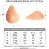 Silicone Breast Shape with Hook L-Shape Prosthesis Breast Forms Chest Enhancers Suitable for Mastectomy Prosthesis Patient Cancer Recover(Left,B) view 2