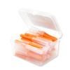 40 Pieces Interdental Brush Push-Pull Teeth Brushes I Shaped Indoor Outdoor Oral Hygiene Tool Household Travel Orange 0.6 mm view 1