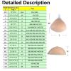 Realistic Silicone Breast Forms Chest Enhancer Triangle Shape Boob Artificial Breast Suitable for Mastectomy Prosthesis Patient Bikini Swimsuit Suspenders(A) view 4