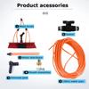12FT Water Fed Pole Kit - Telescopic Window Cleaning Pole for Solar Panels, High Reach Telesextension Cleaning Tool, Perfect for Residential & Commercial Use view 2