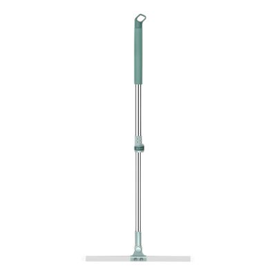Silicone Broom - Flexible Rubber Cleaning Brush, Hair Tool | Long Handle Adjustable Floor Scrubber With Squeegee Edge Feature, Deep Clean For Bathroom Tiles Kitchen Pet Removal