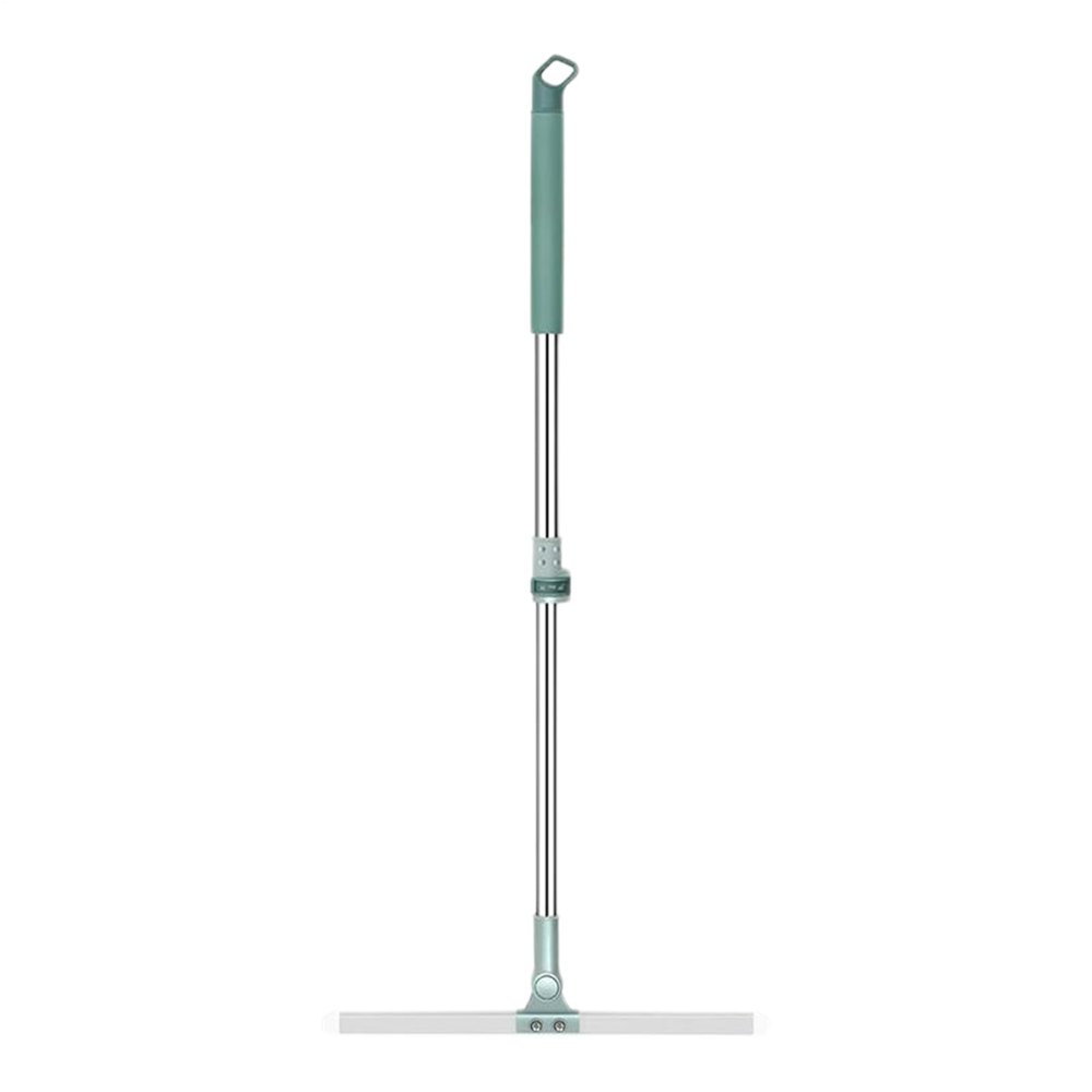 Silicone Broom - Flexible Rubber Cleaning Brush, Hair Tool | Long Handle Adjustable Floor Scrubber With Squeegee Edge Feature, Deep Clean For Bathroom Tiles Kitchen Pet Removal