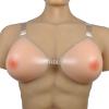 Silicone Breast Shape Artificial Prosthesis Chest Enhancer with Adjustable Straps Suitable for Mastectomy Everyday Life Wedding Cosplay Swimsuit Halloween(Natural,HH) view 4