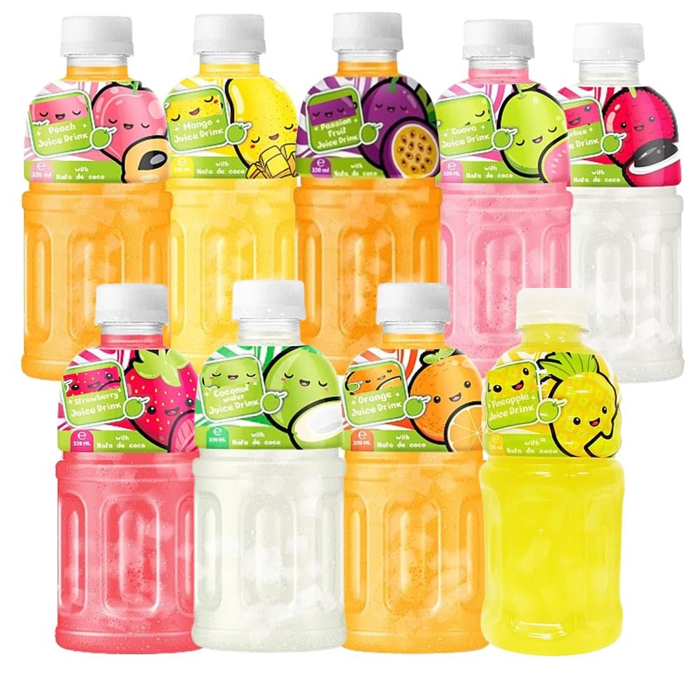 Random Mixed Flavours Juice Soft Drink 320ml Tropical Flavours Pineapple, Coconut, Strawberry, Peach, Passion Fruit, Orange, Mango, Lychee, Guava, Grape & Cocktail - Cjcj (Random 25 Mixed)