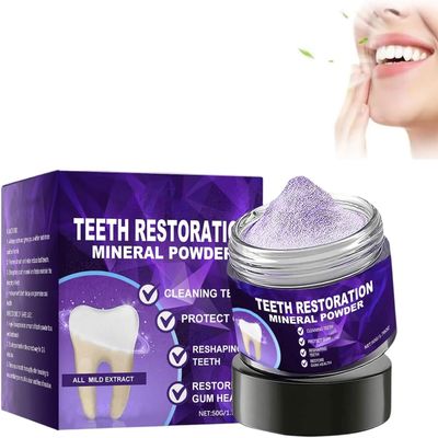 Teeth Restoration Mineral Powder,Teeth Whitening Powder,Dental Restoration Mineral ,Protect Gums and Freshen Breath,Effective in Strengthening and Gums (1)