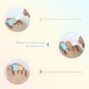 10 Pcs Toe Wraps for Hammer Toes & Broken Toes - Adjustable Toe Cushioned Bandages, Crooked/Overlapping Toe Straightener, Reusable Elastic Support Tape (Rainbow Colour, Size S+L) view 4