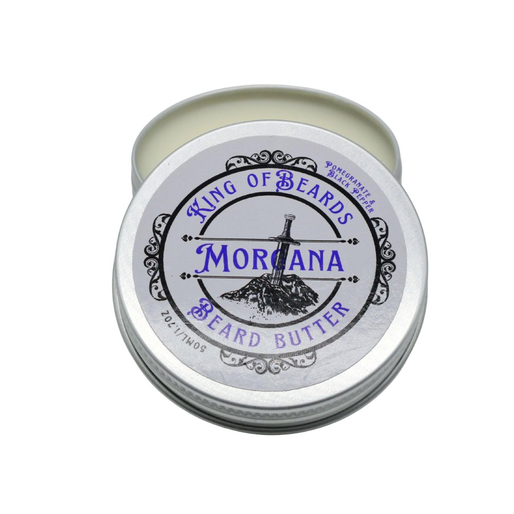 King of Beards - Beard butter (Black Pepper & pomegranate). Beard butter, beard balm, softener and condtioner. Spicy, subtle fruit scent.