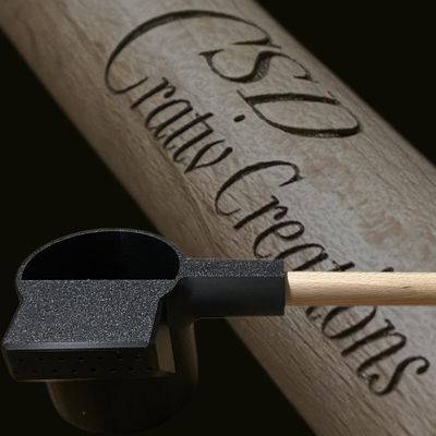 CSD Rainfall Sauna Ladle, 300 ml Infusion Ladle with Rain Effect, Beech Wood Handle, Black