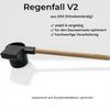 CSD Rainfall Sauna Ladle, 300 ml Infusion Ladle with Rain Effect, Beech Wood Handle, Black view 2