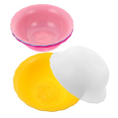 PENIKOKO Multipurpose Plastic Wash Basins Sturdy Home and Salon Basins 6pcs with Long Serving Life Random Color for Face Cleansing and Vegetable Cleansing