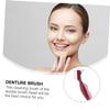 HONMEET Double-Headed False Teeth Brush with Ergonomic Grip Designed for Denture Care and Precise Plaque Cleaning in Daily Oral Routine view 4