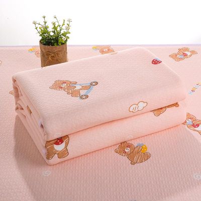 Morbuy Washable Incontinence Bed Pads for Kids Adults Waterproof Mattress Protector for Incontinence & Bed Wetting Reusable Absorbent Underpad for Wheelchair Car Sofa (Pink Bear,35*45cm)