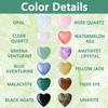 12Pcs Heart-Shaped Healing Crystals - Crystal Gifts for Women & Men,Crystals And Healing Stones, Spiritual Wellness Stones, Thoughtful Present for Mindfulness, Meditation, Energy Healing view 4