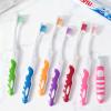 12 Pcs Travel Toothbrushes,Folding Toothbrush with Built-in Cover, Cute Silicone Protective Cover,Collapsible Multi Color Travel Toothbrush Kit for Hiking, Camping, Traveling view 4