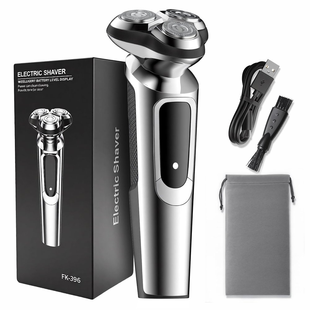 Electric Razor for Men, 2025 Upgraded Electric Shavers for Men, USB-C Rechargeable, Wet & Dry Shaver with Pop-up Trimmer and Travel Case (Gunmetal)