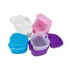 WLIHDB Denture Case 3pcs Denture Bath Box Cleaning False Teeth Storage Box With Hanging Net Container Artificial Tooth Case Retainer Case For Dentures And Braces(Pink) view 3