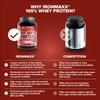 IronMaxx 100% Whey Protein Powder 900g - Red Berry Fusion | High Protein Shake with BCAAs & EAAs | Low Carb & Low Sugar Whey | Ideal for Muscle Gain, Diet & Fitness view 3
