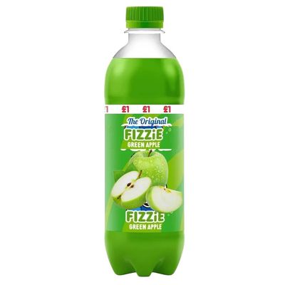 Green Apple, Blue Raspberry & Red Cherry Flavour soft drink 500ml PMP - Vegeterian/Vegan - Slsp (12 Bottles, Green Apple)