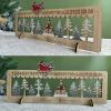 Ruarby Light Up Wood Advents Calendar Elegant LED Lighted Christmas Countdowns Calendar With Chritsmas Tree Decoration Christmas Box view 3