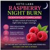 Keto Labs Raspberry Night Burn - Appetite Suppressant - Control Evening and Night Time Hunger Cravings - 60 Tablets view 4
