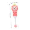 DECOMELODY 2pcs Soft Bristle Kids Toothbrush for Toddlers Age 0-9, Cute Bear Round Head Children Toothbrush, Manual Pink Fruit Design for Gentle Cleaning view 2