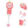 DECOMELODY 2pcs Soft Bristle Kids Toothbrush for Toddlers Age 0-9, Cute Bear Round Head Children Toothbrush, Manual Pink Fruit Design for Gentle Cleaning view 4